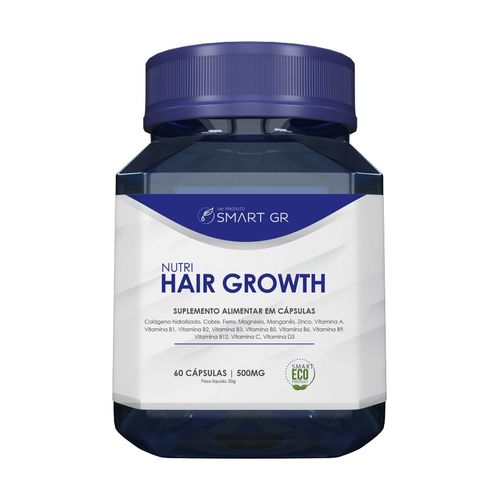 Nutri Hair Growth Suplemento Alimentar 60 Cápsulas Smart Gr