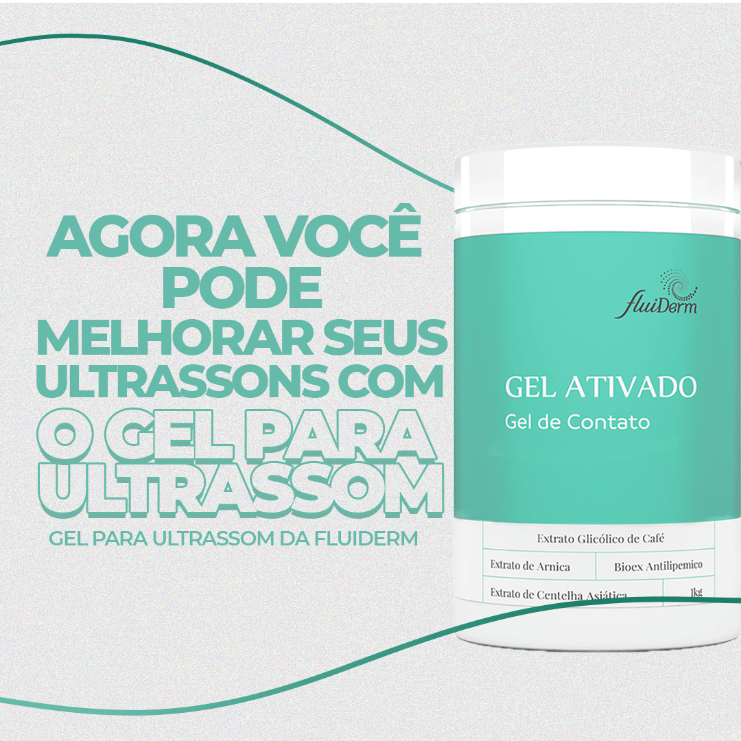 Gel para Ultrassom Profissional Com Ativos 1Kg - Fluiderm